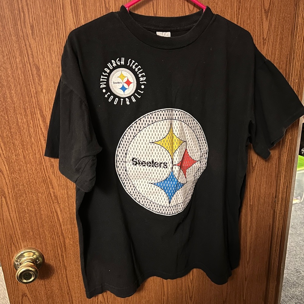 Men’s True Fan Sportswear Vintage Pittsburgh Steelers T-Shirt Size XL
